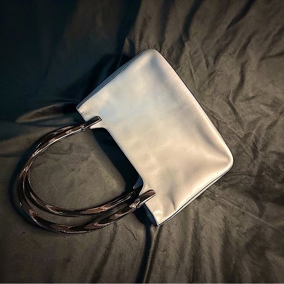 Grey vintage Prada acrylic handles. - Picture 8 of 10